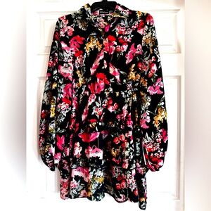 EUC PrettyLittleThing Floral Print‎ Dress Size 6